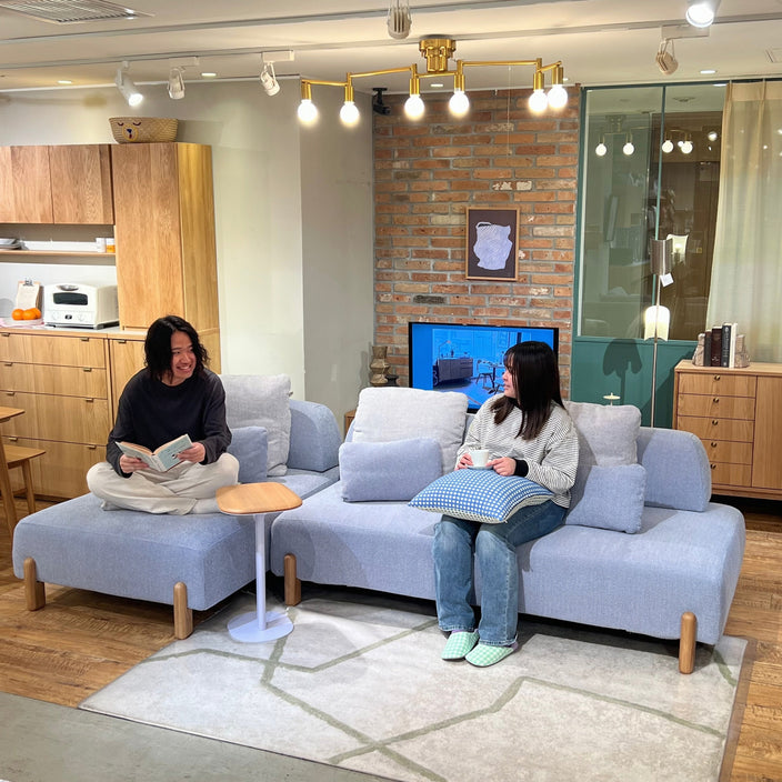 人気ソファ、サイズ違いで展示してます！